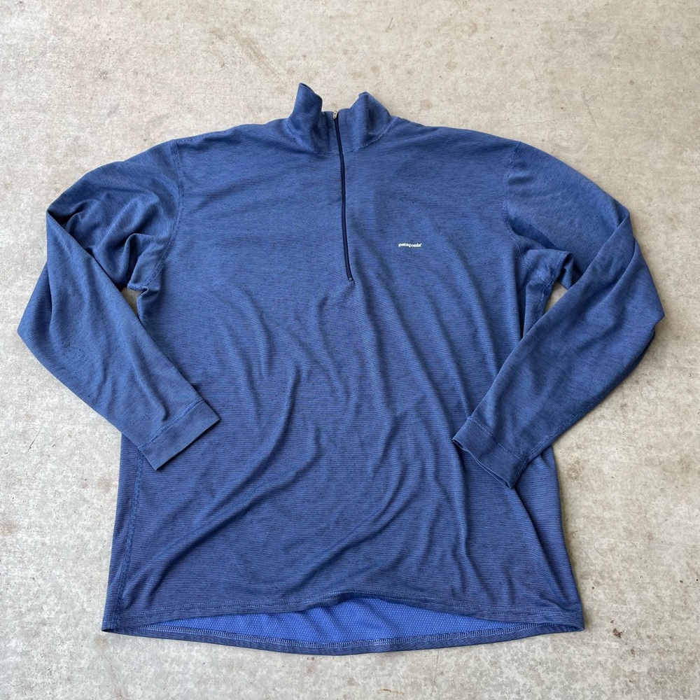 Patagonia 1/2 Zip Capilene Pullover Long Sleeve Thermal Mens Size XL